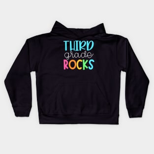 Third Grade Teacher Team Shirts - 3rd Grade Rocks Kids Hoodie